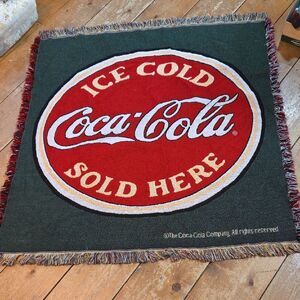 Vintage Coca-cola Advertisement Throw Blanket
